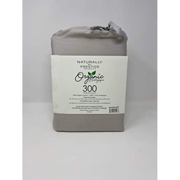 PRESTIGE Other - Prestige Home 300 Thread Count Organic Cotton LIGHT GREY Sheet Set -